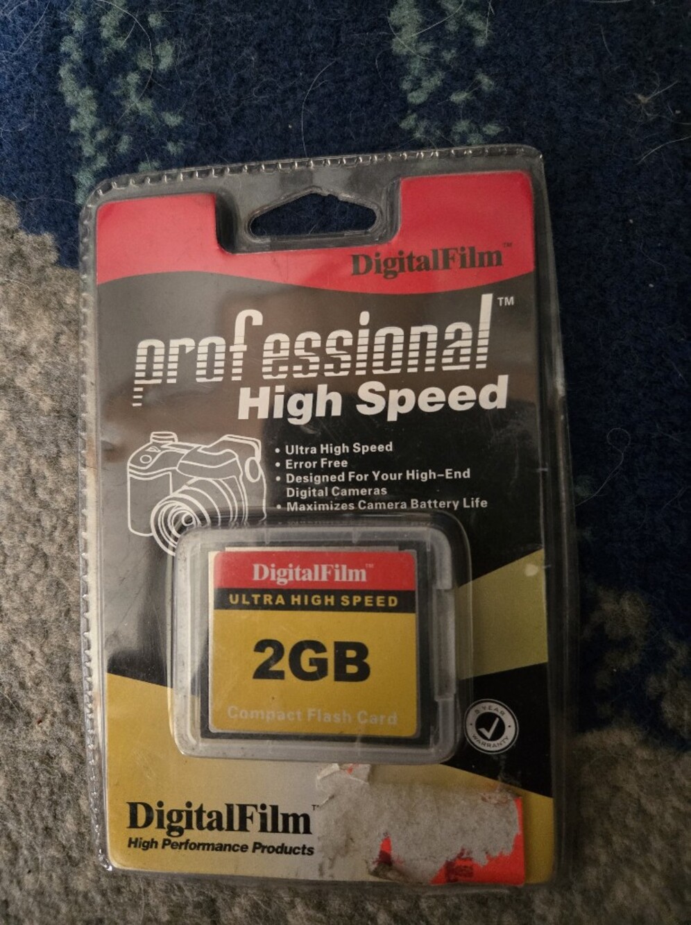 2GB Compact Flash Card - Black/Red